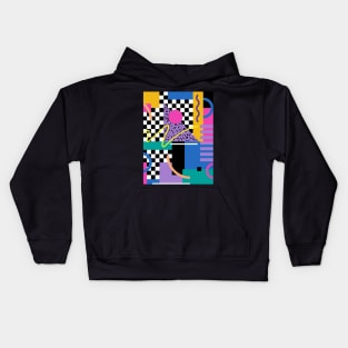 Memphis Pattern 22 / 80s Retro Kids Hoodie